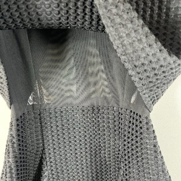 Maje‎ Womens Back Zip Sleeveless Crew Neck Layered Swing Dress Black Sz 1/Small - Picture 5 of 12